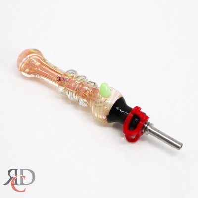 NECTAR COLLECTOR BLACK TIP GOLD RIM NC921-14MM